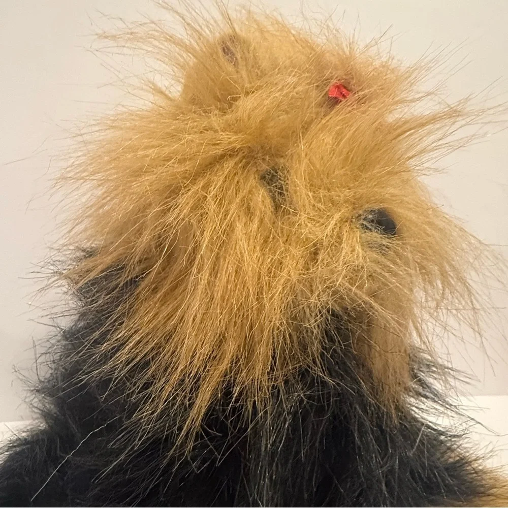 Ty Yappy the Yorkie dog Yorkshire Terrier red bow Plush Stuffed